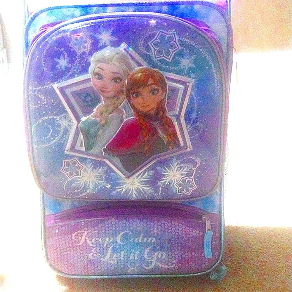 Frozen girls travel carry on luggage 1 piece